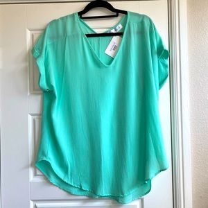 Kikilarue teal top 2x